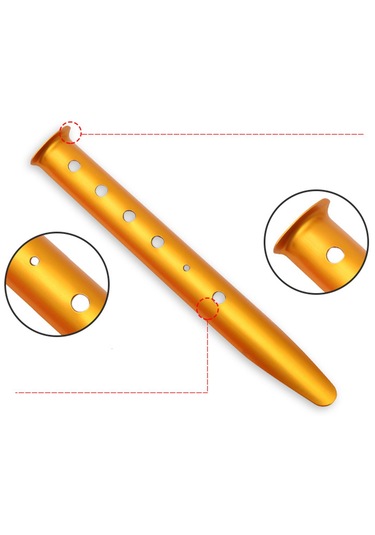 Suntek 5 Adet Taşınabilir Çadır Stakes Mandal Sarı-31cm Sarı 31cm Sarı