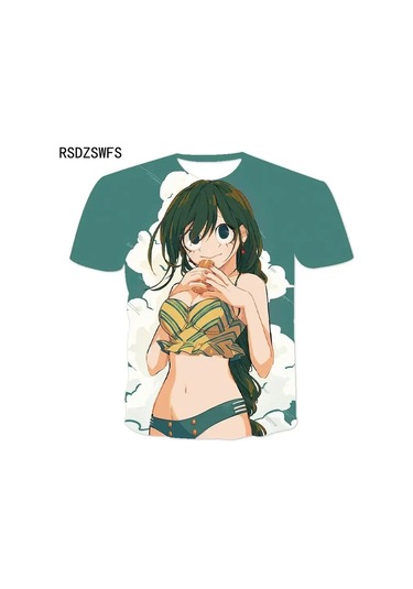 Snapbuy Benim Kahraman Akademi Boku Hiçbir Kahraman 3d Baskılı T-shirt - Erkek Kadın Çocuk Anime Streetwearkoyu Gri Koyu Gri