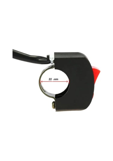 Knmaster Motosiklet Sis Farı Aç Kapa Düğmesi / Butonu / Kırmızı (552017424)