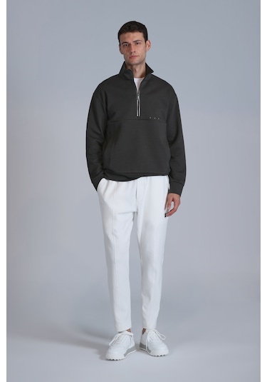 Lufian Howe Erkek Sweatshirt Haki Haki 112030142100630 Haki