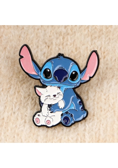 Sevimli Çizgi Film Dikiş Emaye Iğneler Anime Uzaylı Broş Yaful Iğneleri Rozet 23 23 Çok Renkli