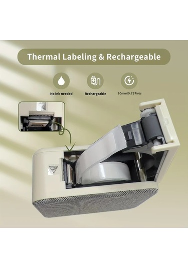 Willowhaven P15 Velvet Şarj Edilebilir Kablosuz Mini Termal Akıllı Etiket Yazıcı
