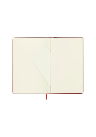Moleskine Çizgisiz Kırmızı Defter L Boy Sert Kapak
