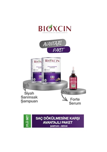 Sarımsak Şampuanı 300 Ml 2 Adet + Forte Serum 50 Ml 1 Adet
