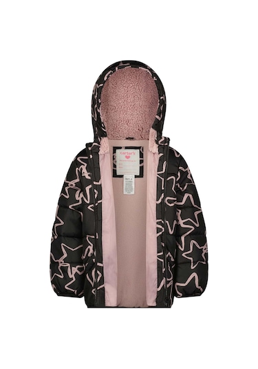 Carter's Küçük Kız Çocuk Mont Yıldızlı Siyah Çok Renkli