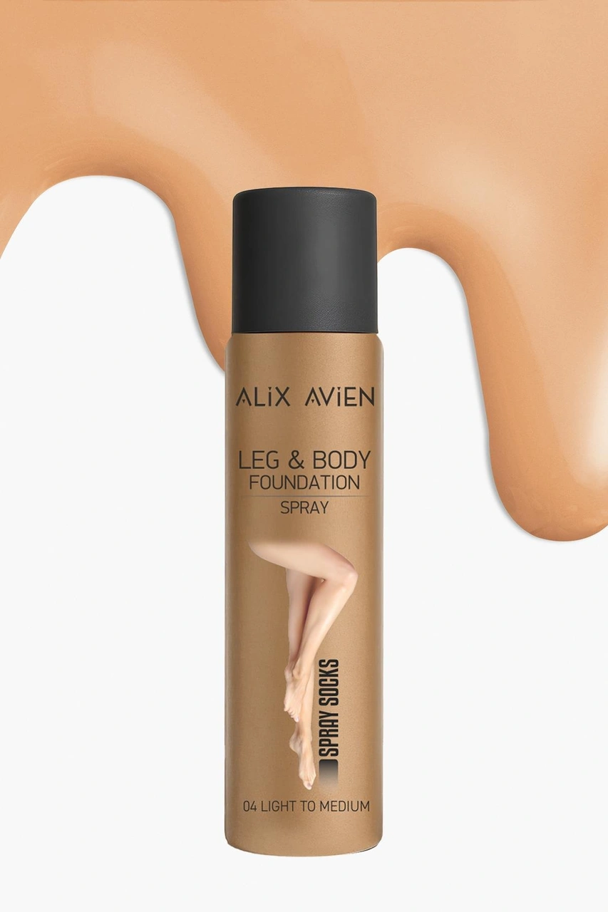 Alix Avien Bronzlaştırıcı Etki Sprey Çorap Bacak Fondöteni Light To Medium 75 ML