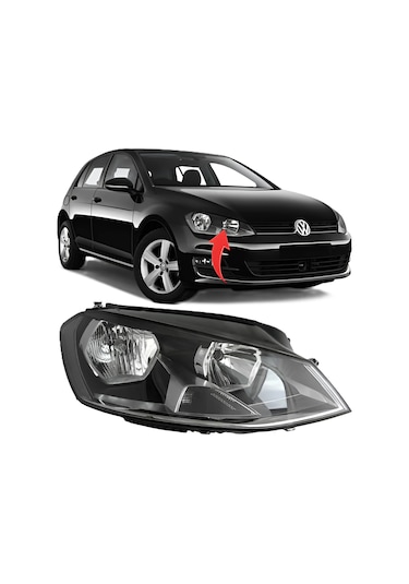 Vw Golf 7 2013-2017 Trendline Comfortline Sağ Ön Far 5g1941006