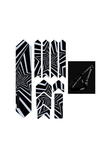 Neevoyu Bisiklet Çerçeve Koruyucu Yansıtıcı Çıkartma - Çizilme Ve Yağmura Dayanıklı