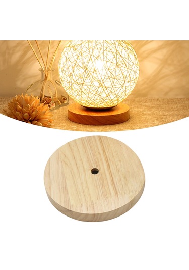 Suntek Ahşap Lambası Tabanı Standı Dayanıklı Süsleme C Çok Renkli