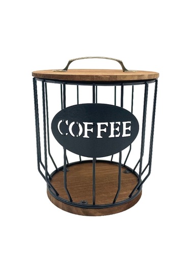 Kahve Kapsülü Filtre Depolama Sepeti Ev Mutfak Süslemeleri, Size:c Black No Lid Şeffaf