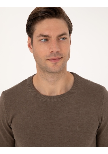 Pierre Cardin Erkek Vizon Kazak /triko 50315509-vr174 Vizon