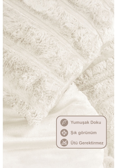 Elart Marsel Comfort Uyku Seti 220x240 Cm Krem Krem