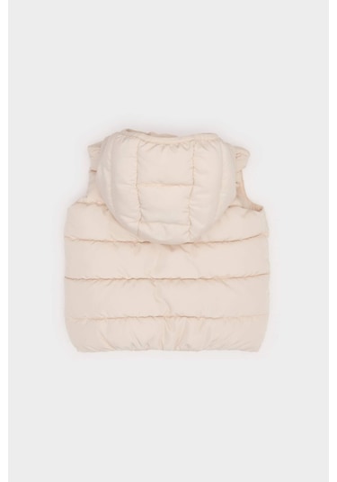 Defacto Kız Bebek Kapüşonlu Yelek A2475a525auer37 Ekru