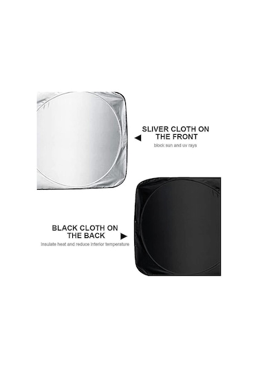 Araba Ön Cam Güneşliği, Ön Cam Güneşliği, Katlanabilir Kapak Güneşliği, Yansıtıcı Uv Toz Koruyucu, Araba Radyasyon Koruması Güneşliği Newway 150x70cm