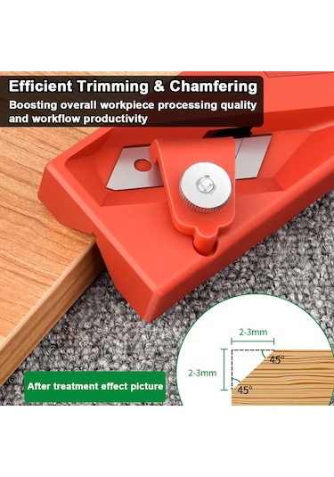 Ximistore9 Abs Pah Kırma Planyası - 45 Açılı Ahşap, Alçıpan Ve Fiber Kesme Aleti