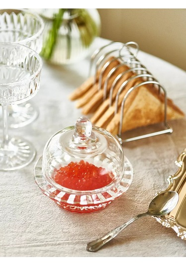 Roomi Kapaklı Cam İkra Küresi 130 Ml, Limonluk, Reçellik. 240527097 Beyaz