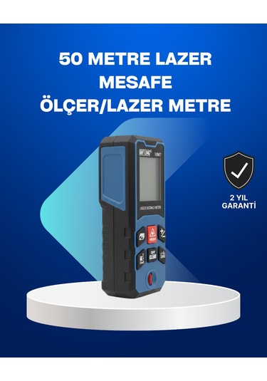 Profesyonel Lazer Metre Hassas Ölçüm Ve Dijital Ekran