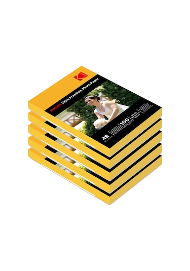 Kodak 260 Gram 10X15 Parlak 5'Li Paket Fotoğraf Kağıdı