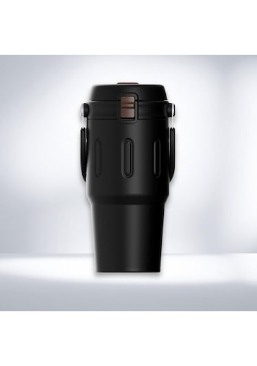 Paslanmaz Çelik Termos 650 Ml -sızdırmaz Kapak,geniş Ağızlı Siyah
