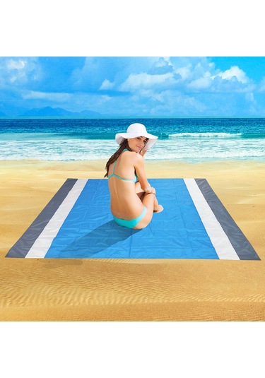 Xiyyadms 210x200cm Pembe-beyaz-kırmızı Desenli Taşınabilir Su Geçirmez Çadır Matı - Plaj, Piknik Ve Kamp İçin Pembe - Kırmızı