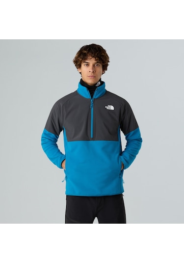 The North Face M Glacier Heavyweight 1/2 Zip Erkek Polar-30503 Mavi