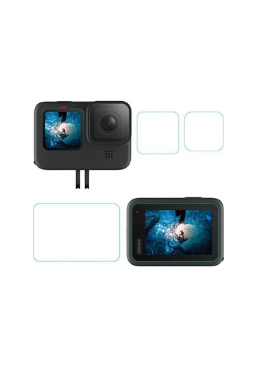 Gopro Hero 9 / 10 / 11 / 12 Uyumlu Ekran Ve Lens Koruyucu Film
