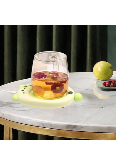 Homyl Su Için Akıllı Kupa Isıtıcı Ped Yaratıcı Masa Yeşil