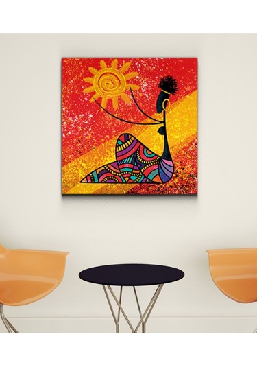 Afrikalı Kadın Ahşap Tablo 4mm