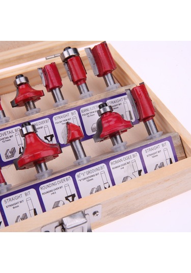 Sones Shank Tungsten Karbür Freze Ucu Seti Ahşap Kesici Takım Seti Frezeleme Ahşap Kesiciler Ahşap Aletler İçin Freze Ucu Seti