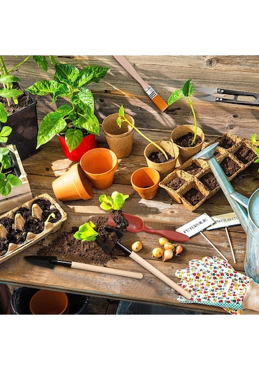 Mufunye 13 Adet Mini Bahçe Dikim Alet Seti Sukulentler Ayıklama Kazma Dikim Nakil Minyatür Peri Bahçesi Kaktüs Bonsai Dikim Bahçecilik El Aletleri