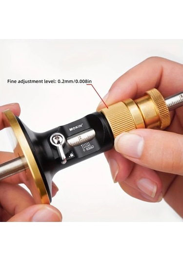 Fochsia Alaşım Çizici - Hassas Avrupa İşaretleme Şerit Metre Pirinç Sap