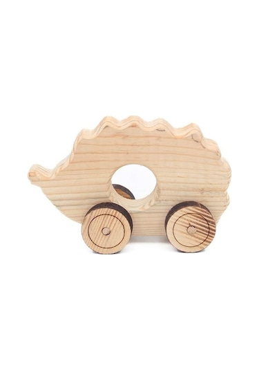 Ahşap Oyuncak Tekerlekli Araba Hayvan Model-2