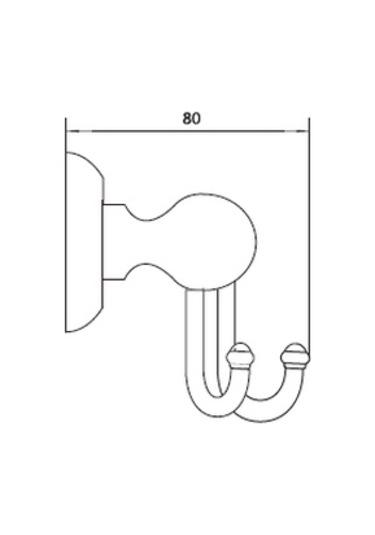 Csk Atlantis Ikili Bornoz Askılık - Antik Çok Renkli