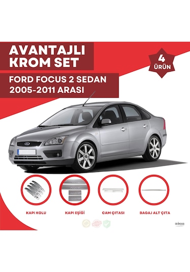 Focus 2 Sd Avantajlı Krom Set 2005-2011 Arası -4ürün- Paslanmaz Ç