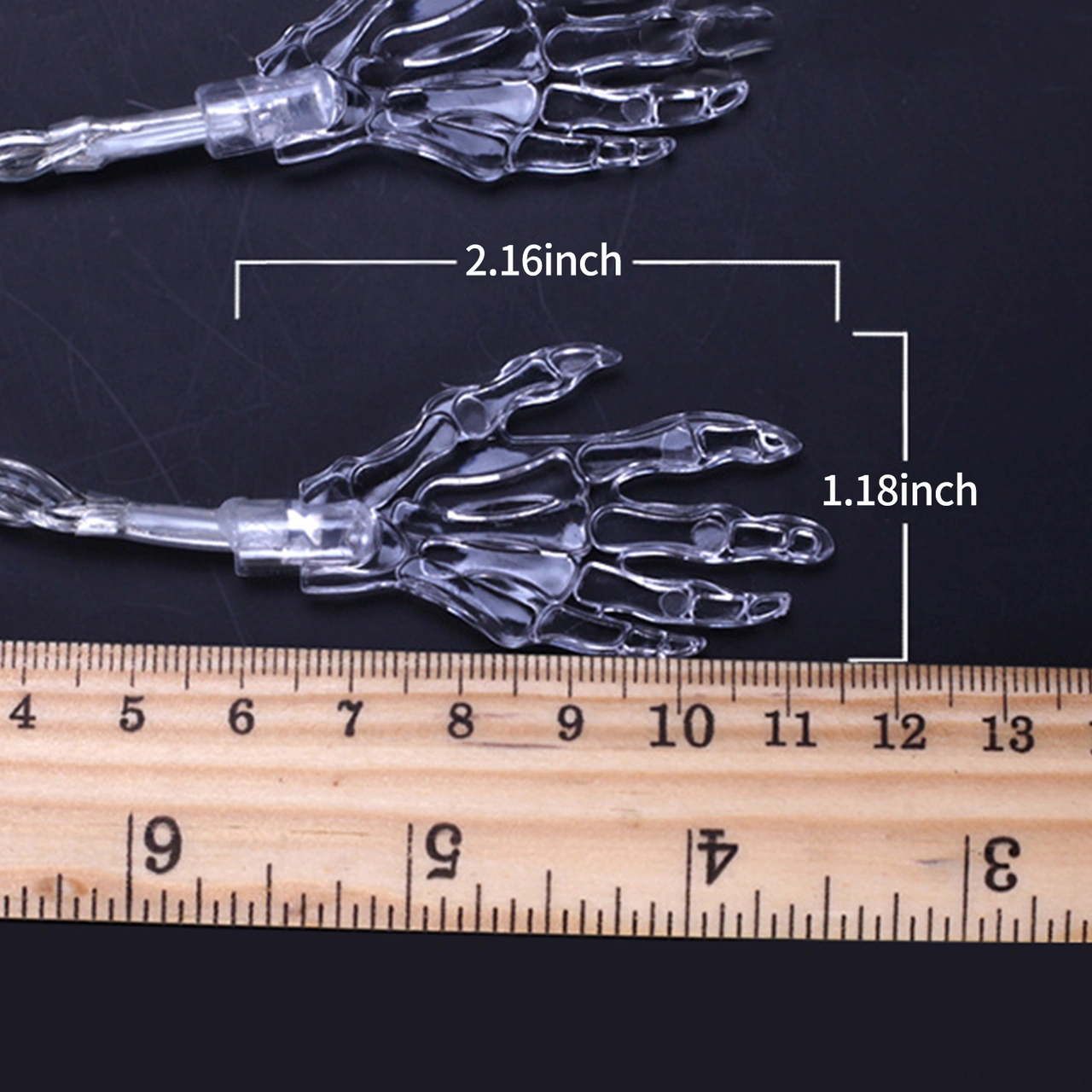 Kosona Halloween Renkli 3m 20led Işıklı El Skeleti, Sürekli/parıltı Modlu, Pilli Pil Yok , Iç/dis Dışarı Dekorasyon Işık Zinciri