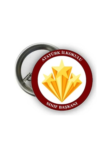 Sınıf Başkanı Rozeti - Başkan Rozeti 24 Adet Renkli