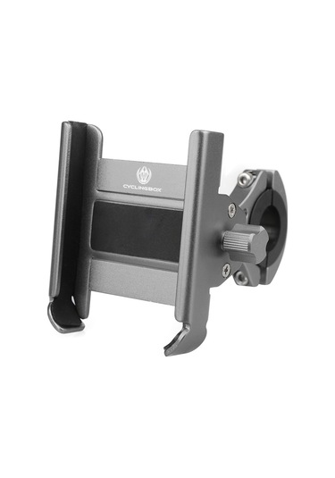 Cyclıngbox-yükseltilmiş Alüminyum Alaşım Bisiklet Cep Telefonu,ya18857tc-1 Gri