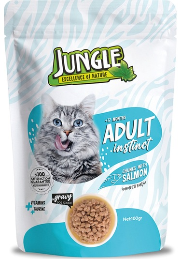 Kedi Somonlu 100 G Pouch