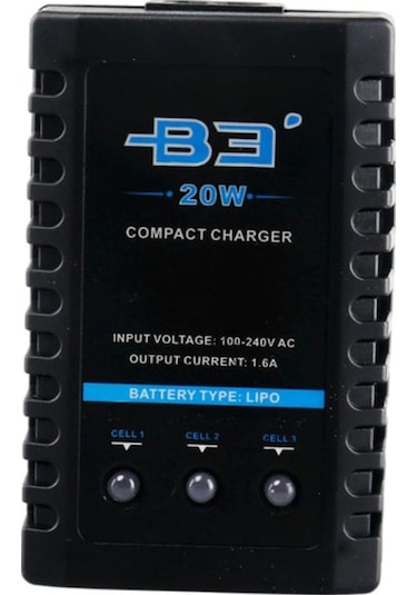 Lityum Pil Balans Şarj Cihazı 2-3 Cell 7.4V 11.1V B3 20W 220V