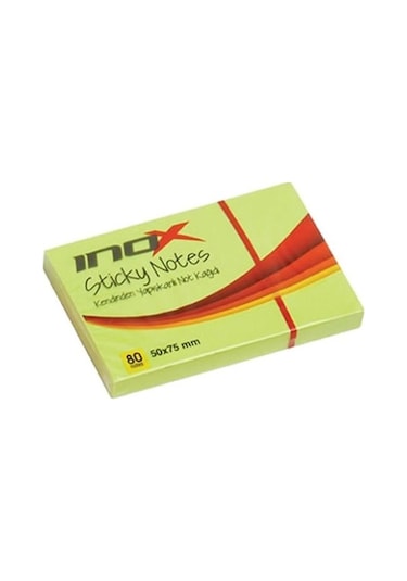 Postit 80 Yaprak 50x75mm Yapışkanlı Not Kağıdı Yeşil - 3 Adet