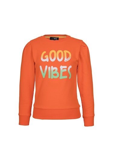 Brz Kids Baskılı Kız Çocuk Sweatshirt-turuncu Turuncu