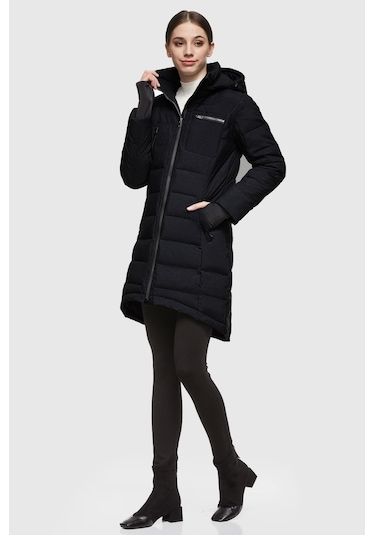 Kışlık Uzun Kadın Şişme Mont 001