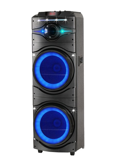 Rgb Işıklı Kablosuz Hoparlör, Karaoke Mikrofonlu, Dev Sesli Dijital Led Göstergeli Parti Canavarı