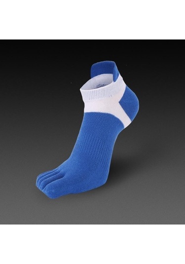 Jmsstore Erkek Saf Pamuk Spor Çorap 1 Çift - Mavi