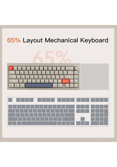 V65 V2 Kablosuz/kablolu Mekanik Klavye Vıa Programlanabilir Yazılım Led Alüminyum Cnc Gövde, Win/mac
