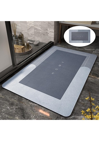 Suntek Kapı Paspası Giriş Çabuk Kuruyan Halı Zemin Mavi 40x60cm Kayıt