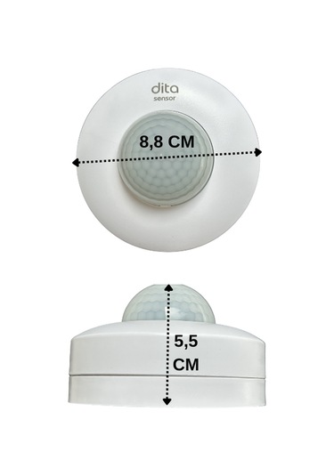 Dita Pu36014 Kızılötesi / Pır Sıva Üstü 360 Varlık Sensörü