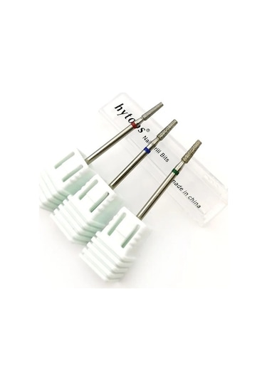 Trendooze Hytoos 25 Tip Sıcak Elmas Matkap Ucu 3/32 - Tırnak Eti Çapak Aracı Ga0316d-f