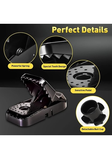 Willowhaven 4 Adet Hafif Temasız Fare Kapanı Ev Apartman Yurt İçin Hızlı Güvenli