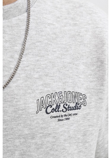 Jack & Jones Jjmakoto Sweat Crew Neck Erkek Sweatshirt - Şık ve Rahat Tasarım Çok Renkli